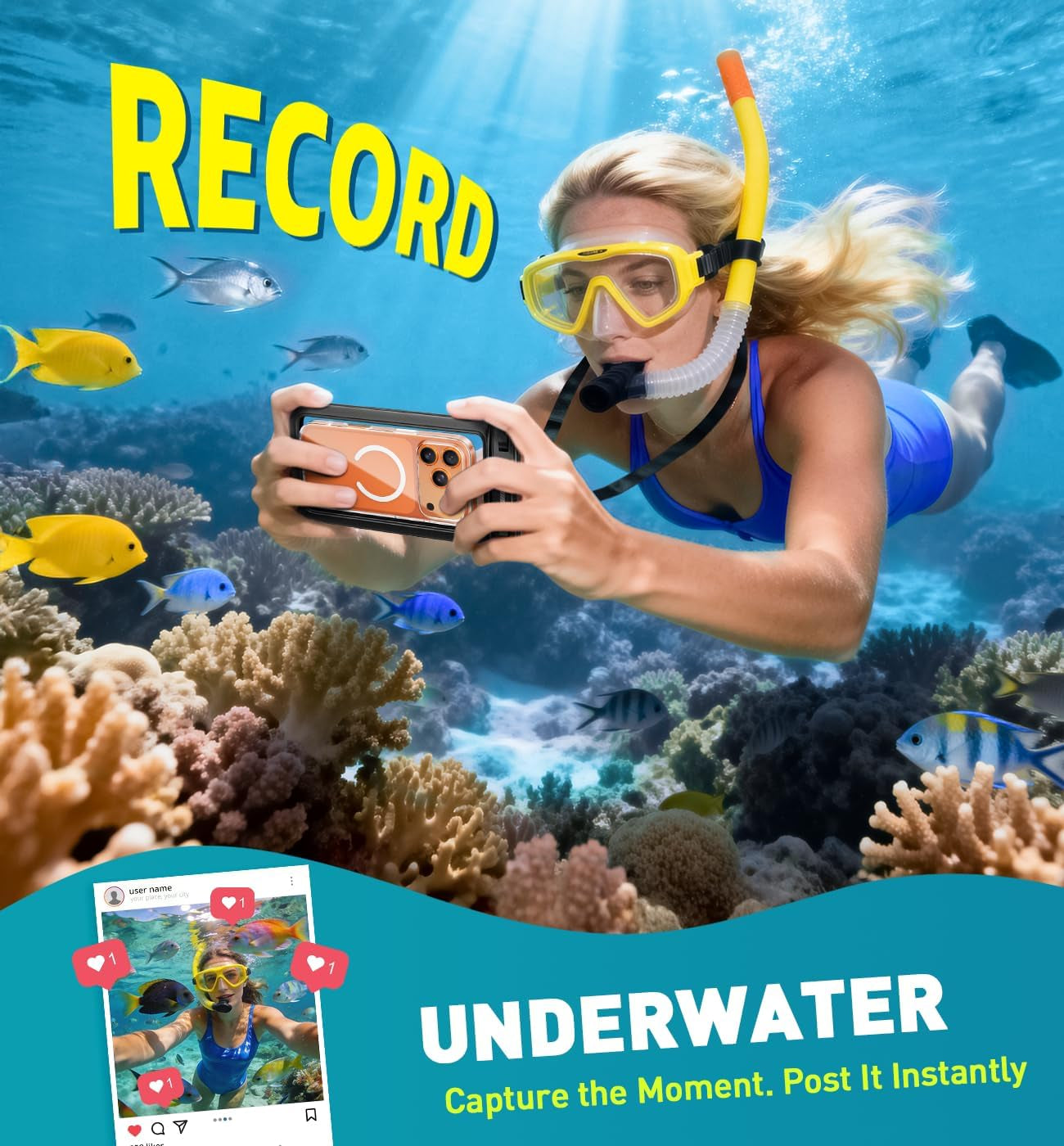 Waterproof Phone Pouch, IPX8 Waterproof Phone Case for Iphone 17/16/15/14 Pro Max, Cell Phone Dry Bag for Beach & Cruise Essentials, Touch Screen, Lanyard Included, 2 Pack (Fits up to 8.9”)